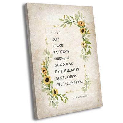 Fruit of The Spirit Wall Art Galatians Bible Print