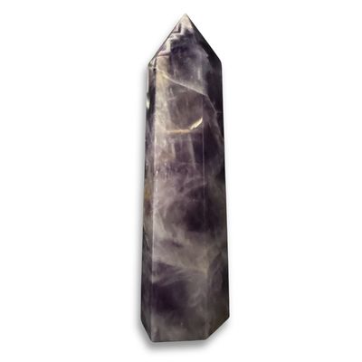 Chevron Amethyst Obelisk (Small)