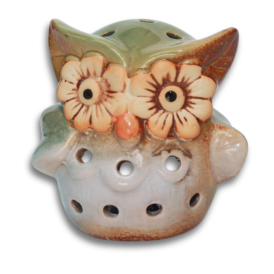 Ceramic Owl Incense Burner