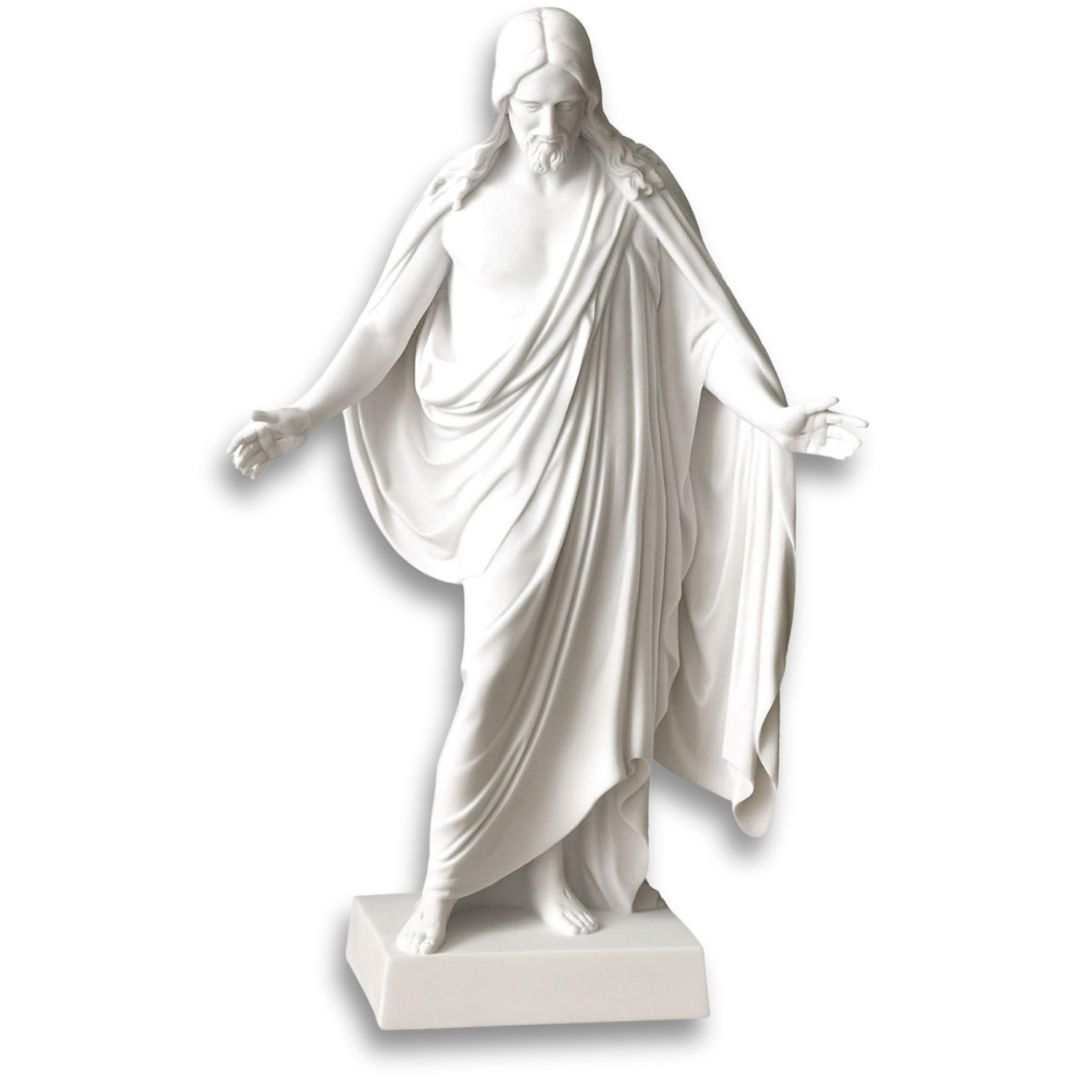 Marble Christus Jesus Statue (9" tall)