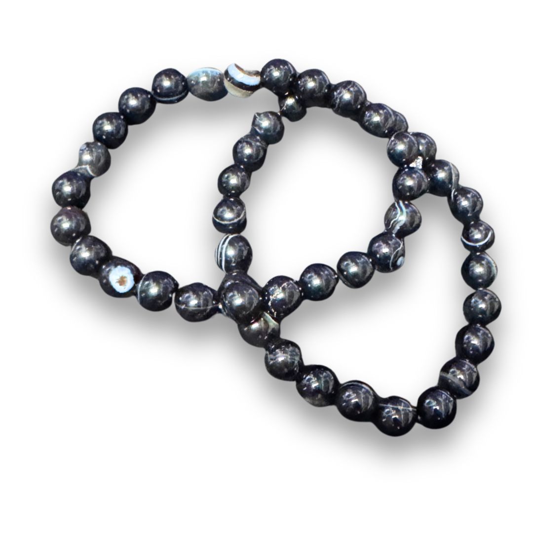 Sardonyx Beaded Bracelet