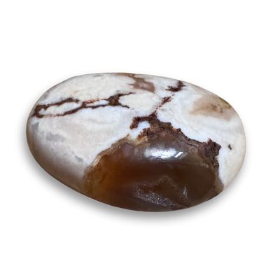 Flower Agate Palm Stone (104g)