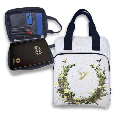 Large Bible Book Bag w/Dove Design