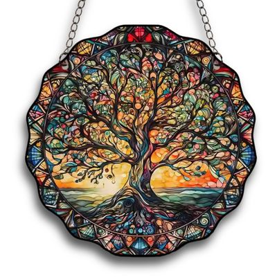 Tree of Life Suncatcher (6" round)