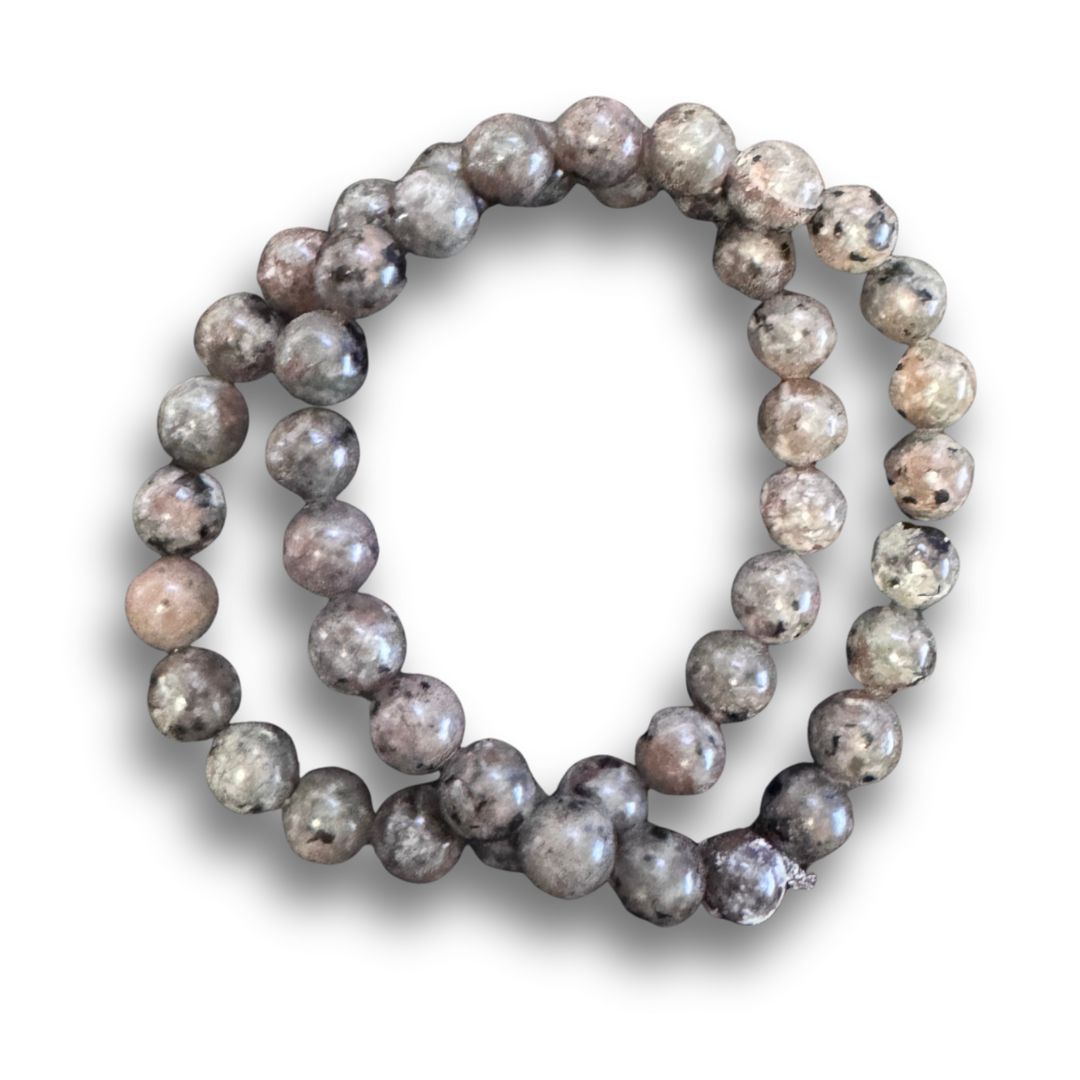 Yooperlite Beaded Crystal Bracelet (8mm)