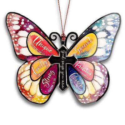 Butterfly Cross Ornament