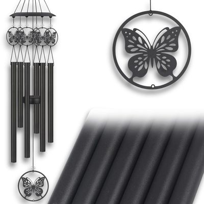 Black Butterfly Wind Chimes