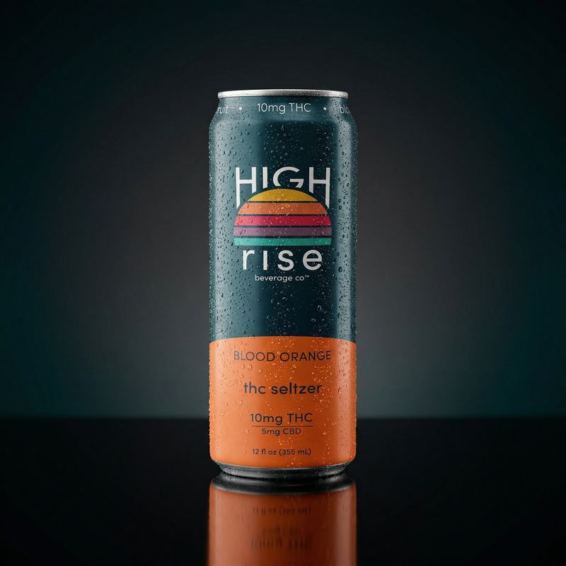 Delta 9 THC - Beverage - High Rise Seltzer - Blood Orange