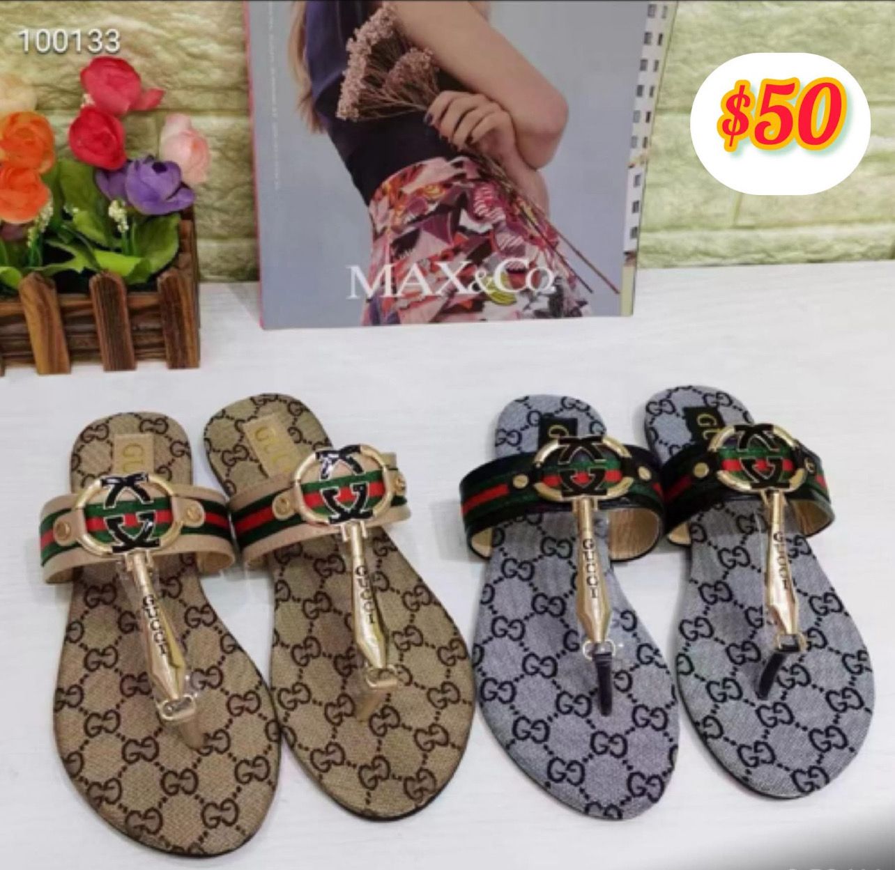 BLACK G SANDAL ( BETWEEN TOE)