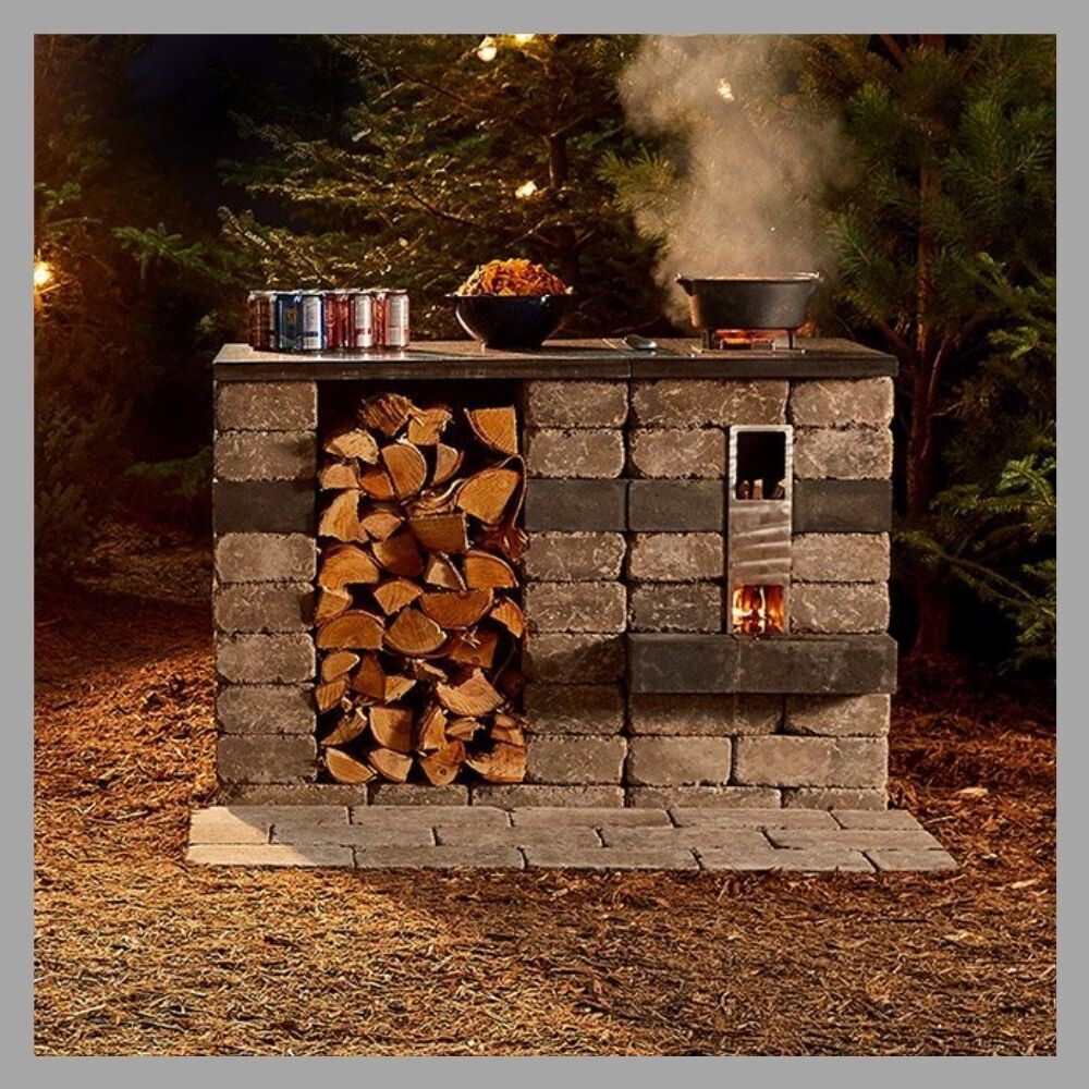 Outdoor Kitchen Rocket Stove