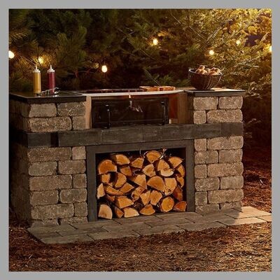 Outdoor Kitchen Wood Grill