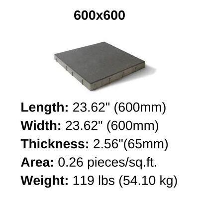 600x600 - Barkman Broadway 65mm Pavers ($8.88/sq.ft)