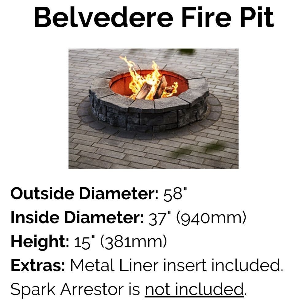 Barkman Rosetta Belvedere Fire Pit Prince Landscape Supply
