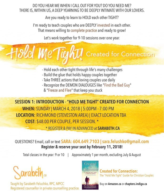 HOLD ME TIGHT: Created for Connection | SESSION 1