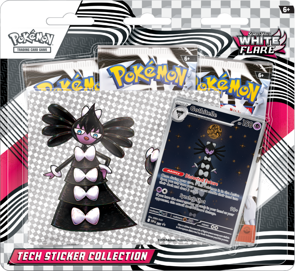 White Flare Tech Sticker - Gothitelle