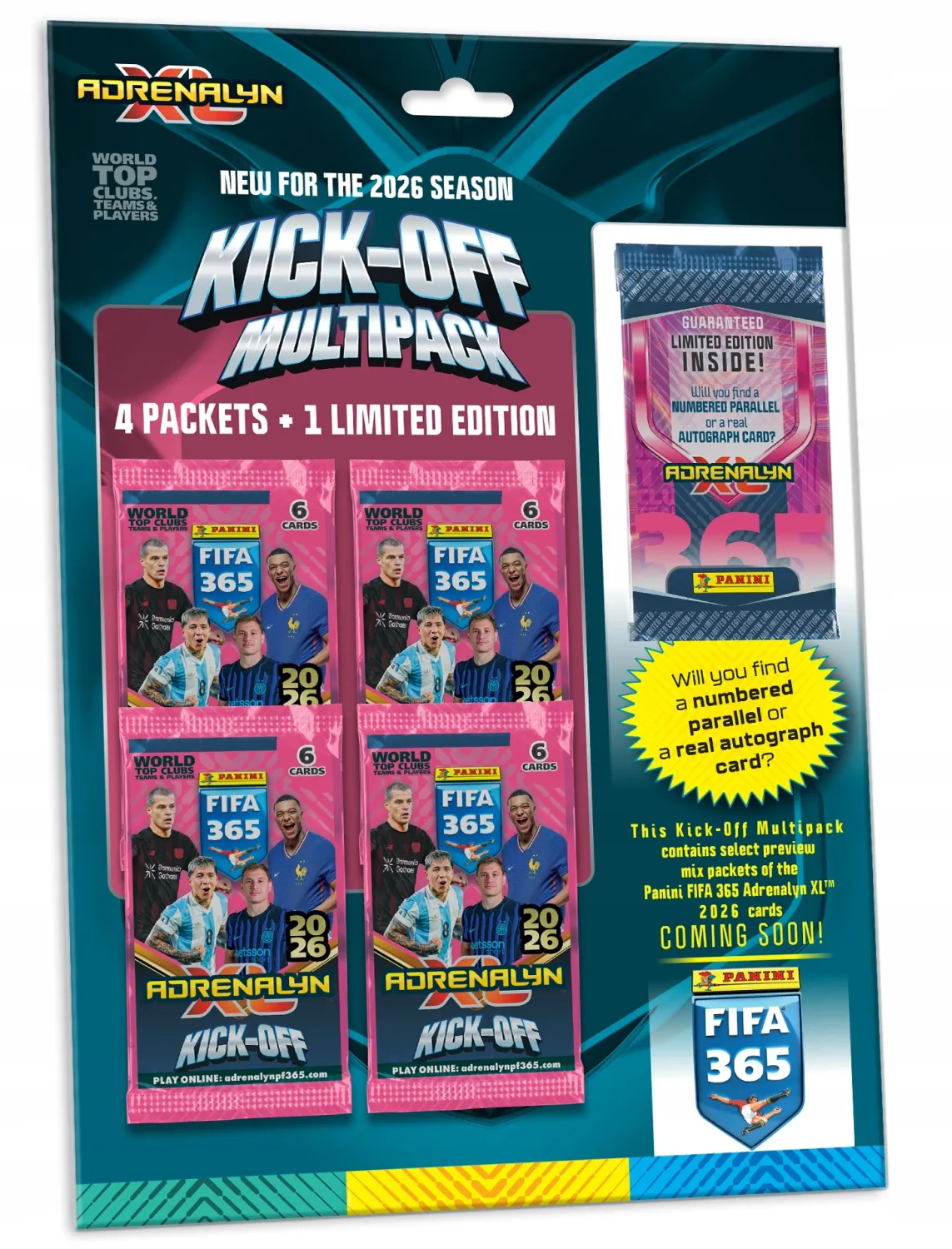 PANINI FIFA 365 Adrenalyn XL 2026 – Multipack KICK OFF