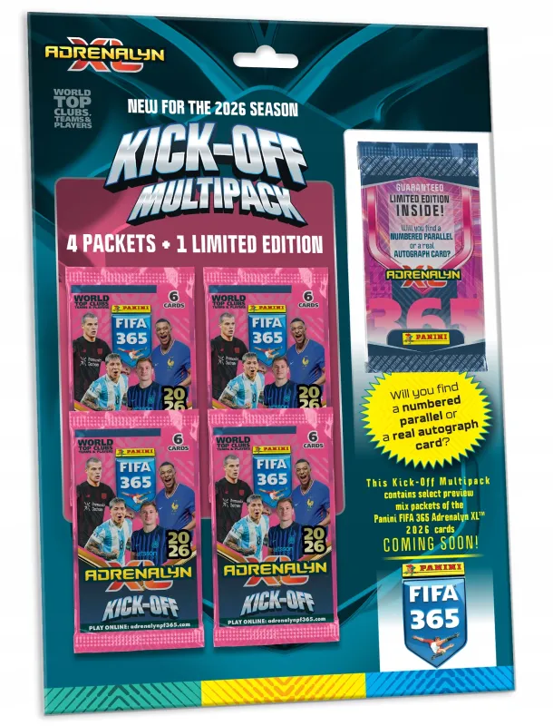 PANINI FIFA 365 Adrenalyn XL 2026 – Multipack KICK OFF