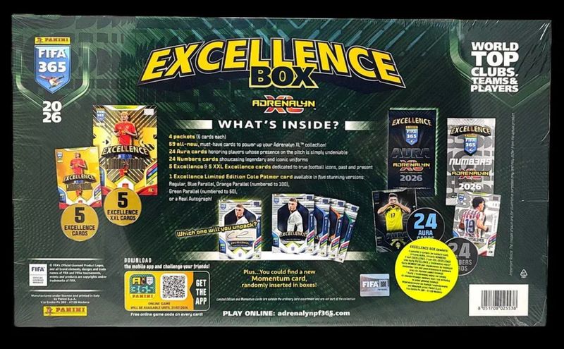 Panini FIFA 365 Adrenalyn XL 2026 – Excellence Box