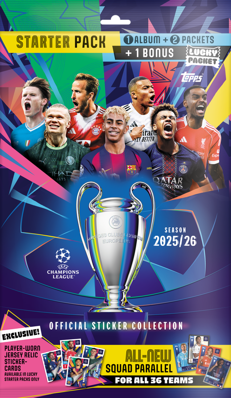 Champions League Stickers 25/26 – Starter Pack