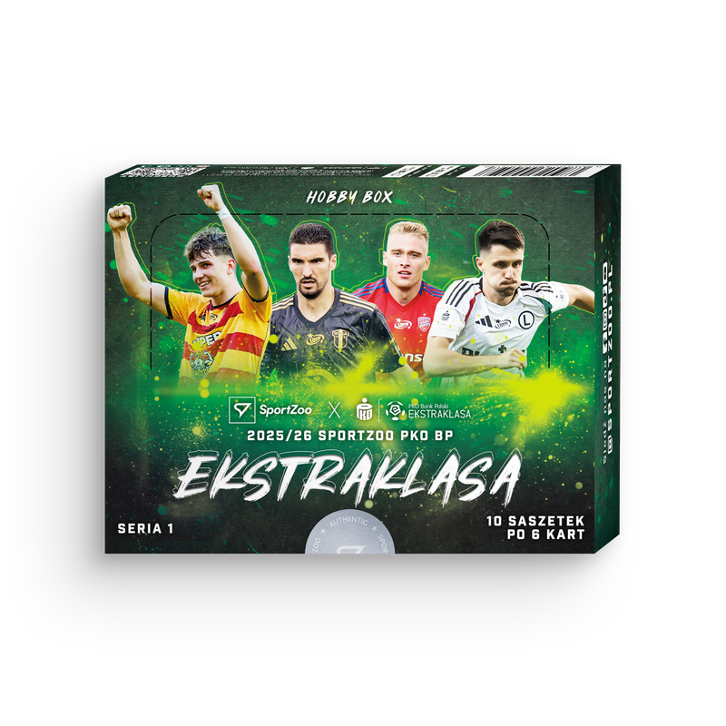 SportZoo PKO BP Ekstraklasa 2025/26 Seria 1 – Hobby Box (10 Saszetek)