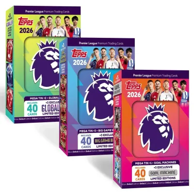 Topps Premier League 2025/26 – Mega Tin Topps Premier League 2025/26 – Mega Tin