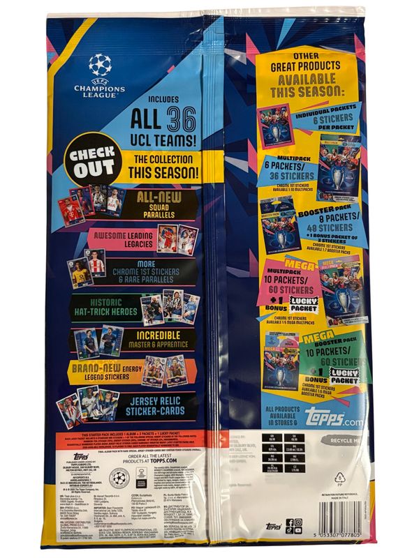 Champions League Stickers 25/26 – Starter Pack