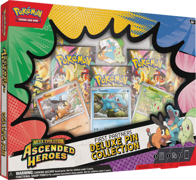 Pokemon TCG Mega Evolution Ascended Heroes Deluxe Pin Collection First Partners Pokemon TCG Mega Evolution Ascended Heroes Deluxe Pin Collection First Partners