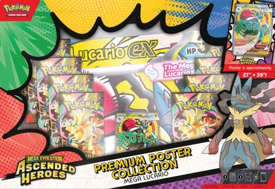 Pokemon TCG Mega Evolution Ascended Heroes Premium Poster Collection Gardevoir / Lucario Pokemon TCG Mega Evolution Ascended Heroes Premium Poster Collection Gardevoir / Lucario