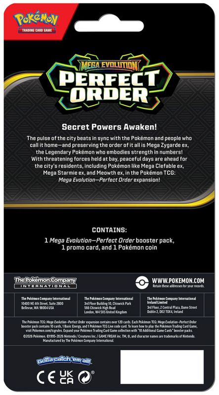 Pokemon TCG: Mega Evolution - Perfect Order – Checklane Blister
