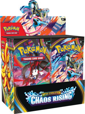 Pokémon TCG: Mega Evolution - Chaos Rising - Booster Box (36) Pokémon TCG: Mega Evolution - Chaos Rising - Booster Box (36)
