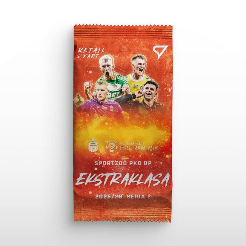 Retail saszetka - karty piłkarskie SportZoo PKO BP Ekstraklasa 2025/26 – Seria 2