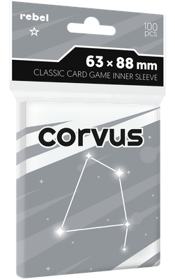 Koszulki na karty Rebel Corvus Inner Sleeve Light 63 × 88 mm – 100 szt.