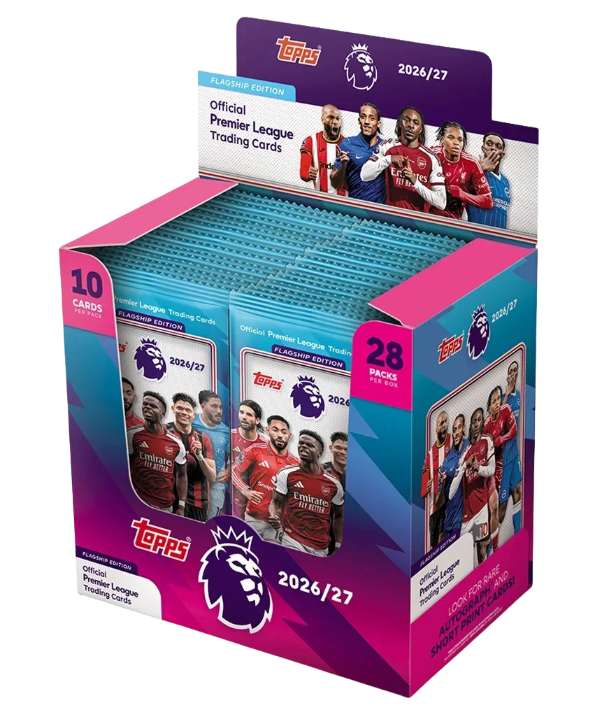 Topps Premier League Flagship 2026/27 - Booster Box (28 saszetek)