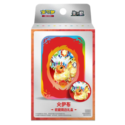 Pokémon TCG: Terastal Gathering - Flareon Tin Box (Chiński) Pokémon TCG: Terastal Gathering - Flareon Tin Box (Chiński)