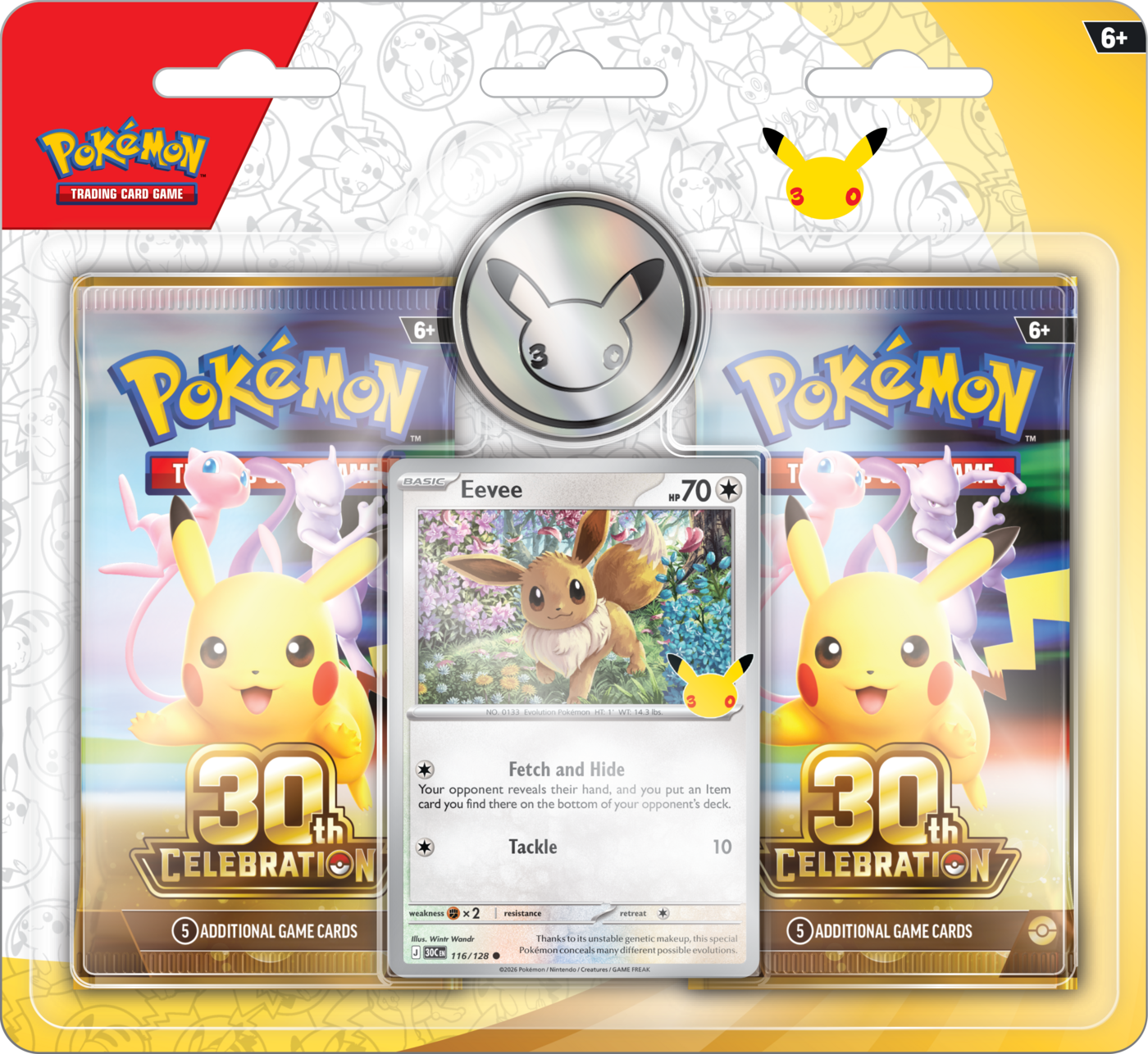Pokémon TCG: 30th Celebration – 2-Pack Blister (Eevee)