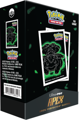 Pokémon - APEX Deck Protector Sleeves - Neon Kanto Venusaur (105 szt.) Pokémon - APEX Deck Protector Sleeves - Neon Kanto Venusaur (105 szt.)