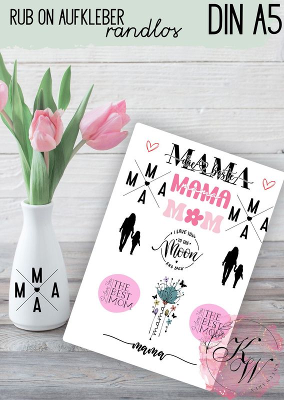 RUB ONS - " MAMA 2.0" | RUBONS | randlos | glänzend | bunt   | A5