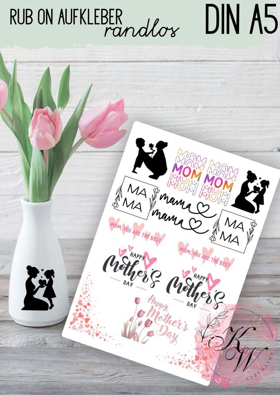 RUB ONS - " MAMA 3.0" | RUBONS | randlos | glänzend | bunt   | A5