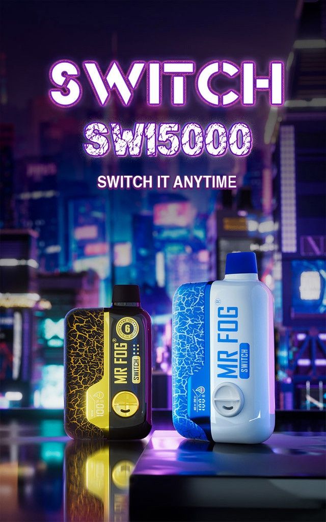 MR FOG SWITCH 15K PUFF DISPOSABLE VAPE - 5 CT