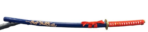 Battle ready katana silver blade