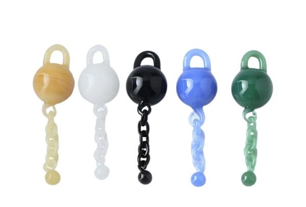 Ball &amp; Chain Glass carb cap