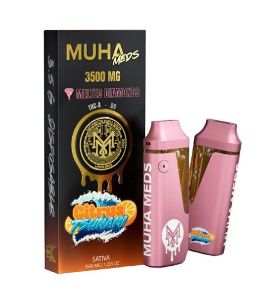 MUHA MEDS MELTED DIAMIONDS THC-A + D9 3.5 DISPOSABLE