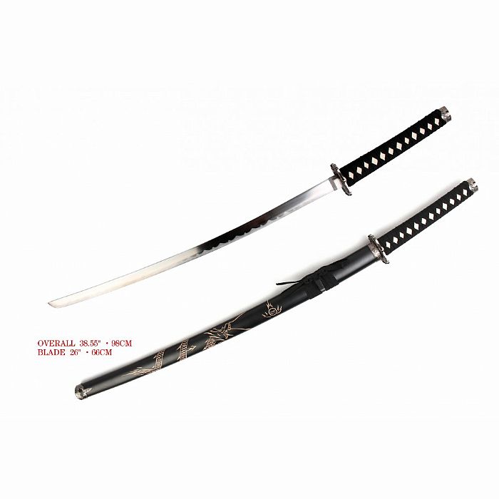 RAZOR TACTICAL SAMURAI SWORD SATIN FINISHED FULL SIZE NO STAND