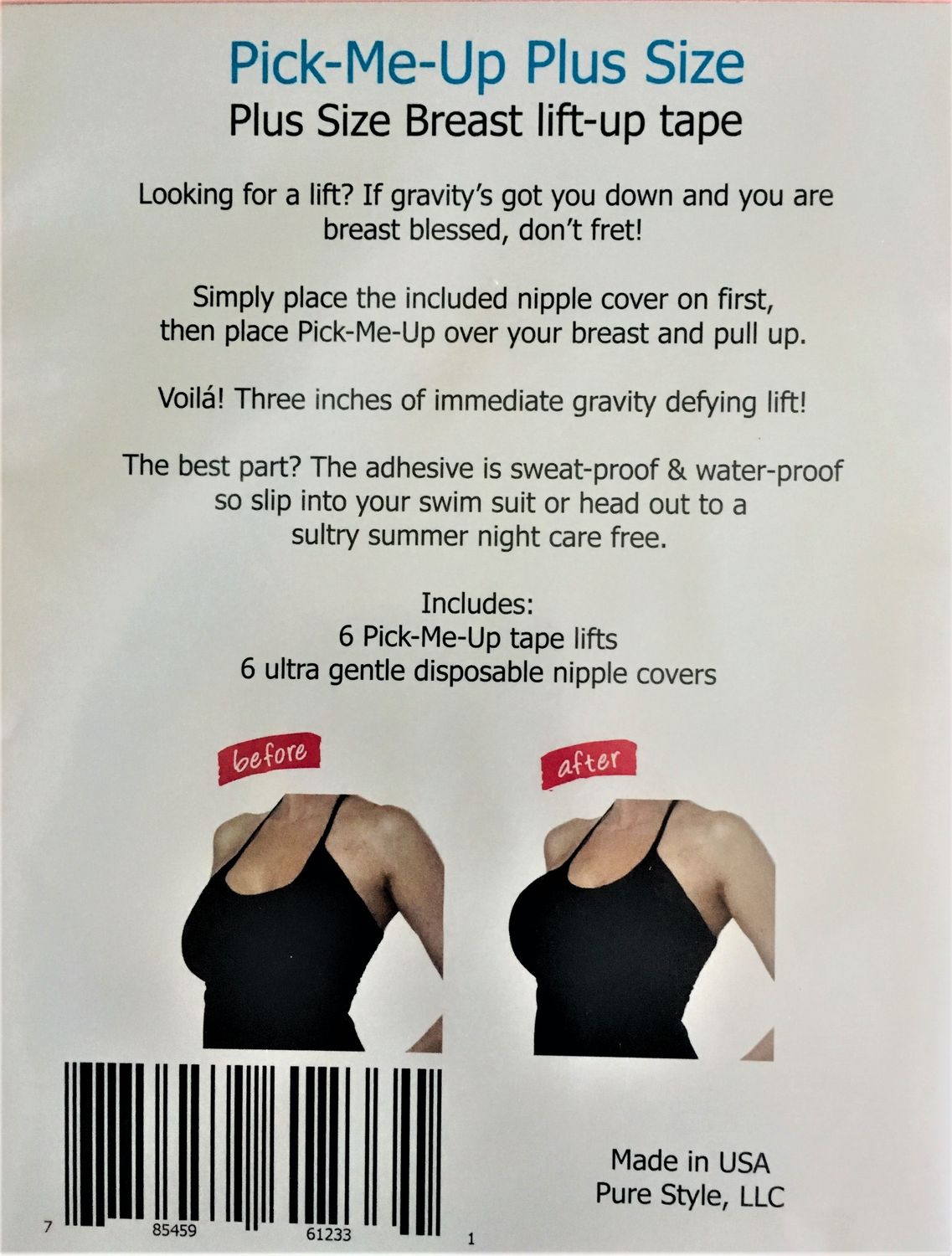 Plus Size Breast Lift  DD Plus    Contains 3 Pair