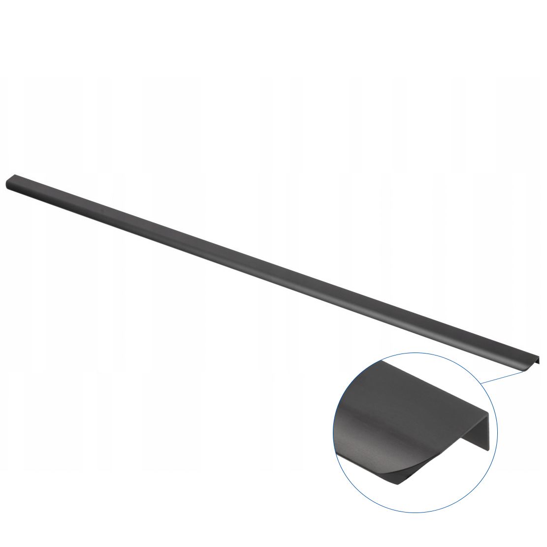 Uchwyt krawedziowy HEXA C 1200 czarny mat GTV