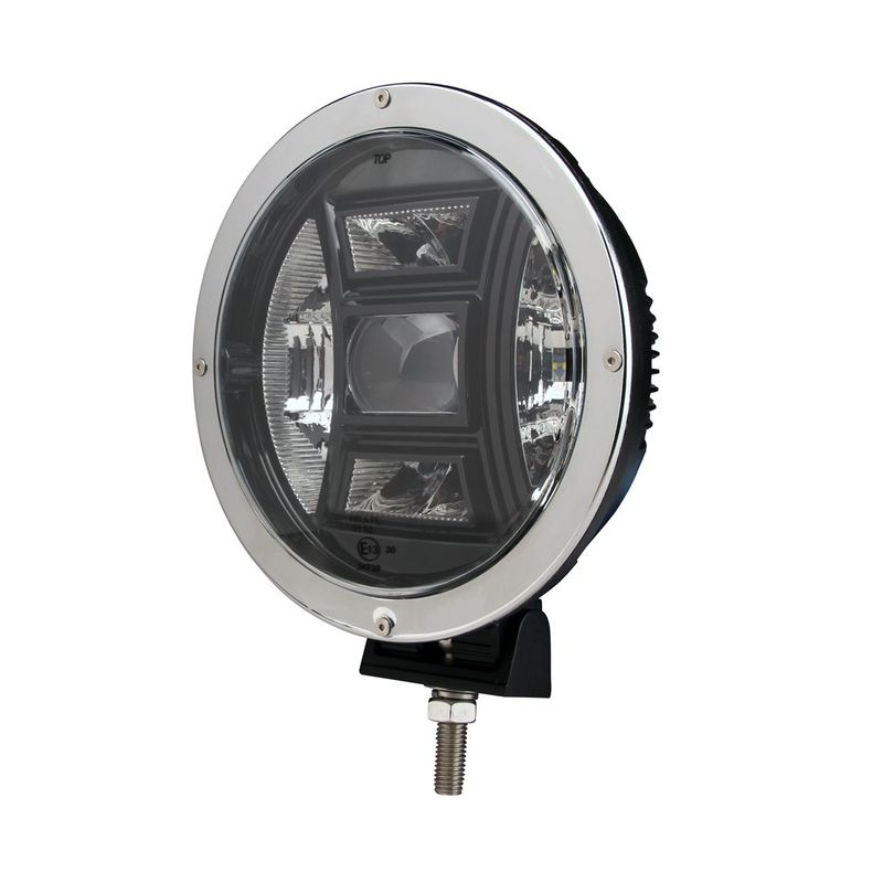 Driving light - side bracket - round chrome, CREE 70W 9&quot;, 2GEN.