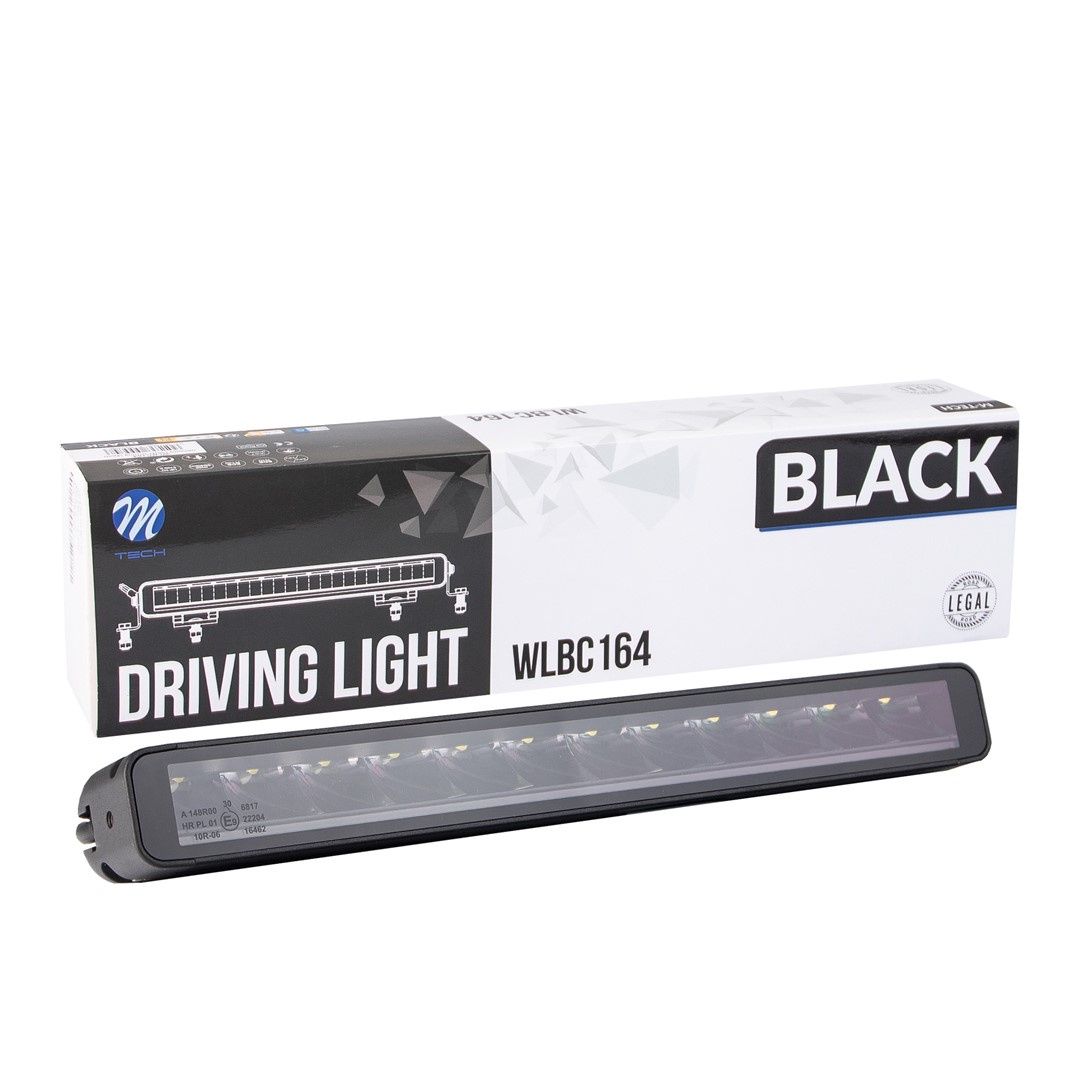 Driving light M-TECH BLACK SERIES 12x5W LED 12-48V 60W 14,5&quot;, single row + dynamic position light - side bracket