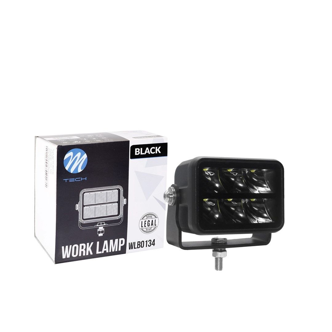 Driving light - double row - bottom bracket - 30W 10-32V 3,4&quot;, Black Series