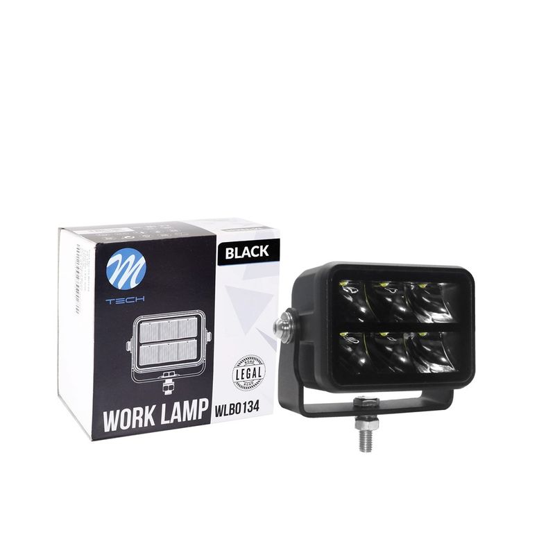 Driving light - double row - bottom bracket - 30W 10-32V 3,4&quot;, Black Series