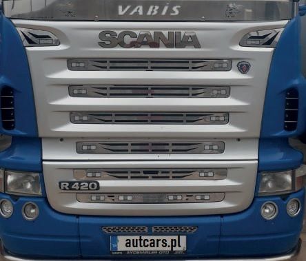 Grill nierdzewny Inox super lustro Scania 2004-2009 / R SERIE 2